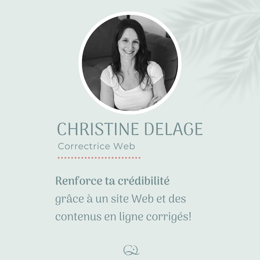 Christine Delage Correctrice