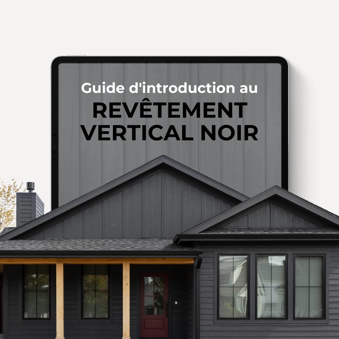 Guide introduction au revêtement vertical noir Design extérieur bannière